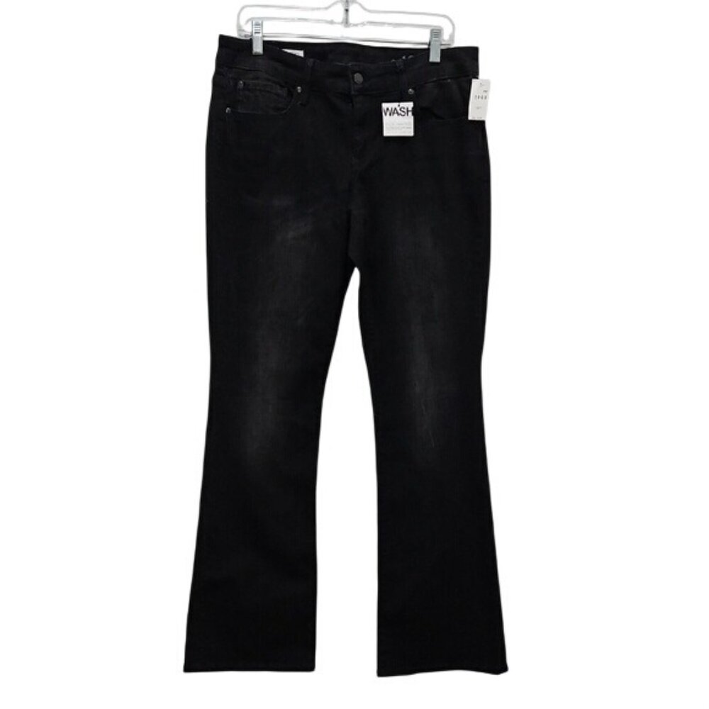 Gap 1969 Curvy Bootcut Jeans Size 31/12 Regular New Washed Black Women's